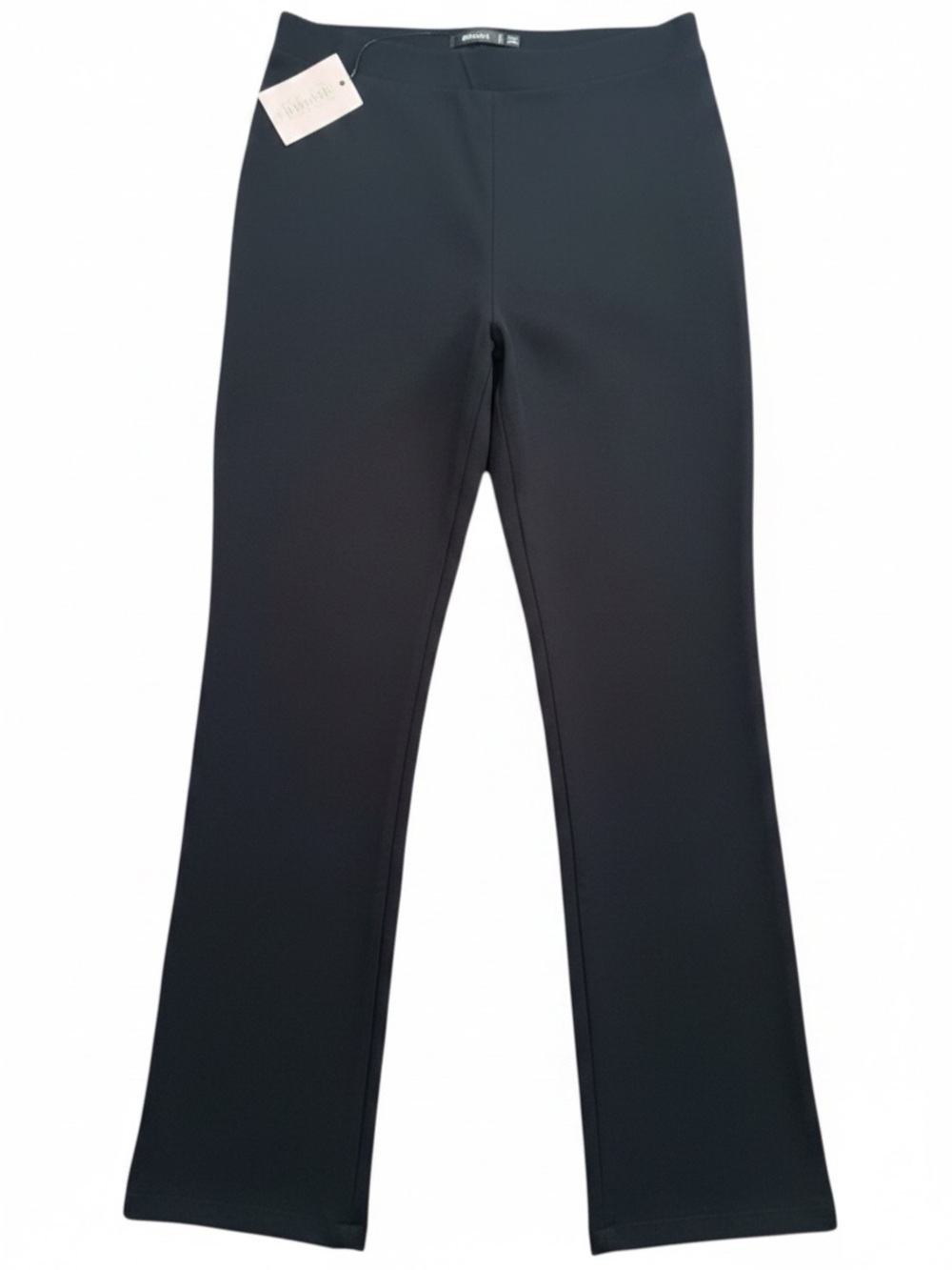 Missguided NWT Black Outside Split Hem Slim Leg Trouser Pants Size US 10